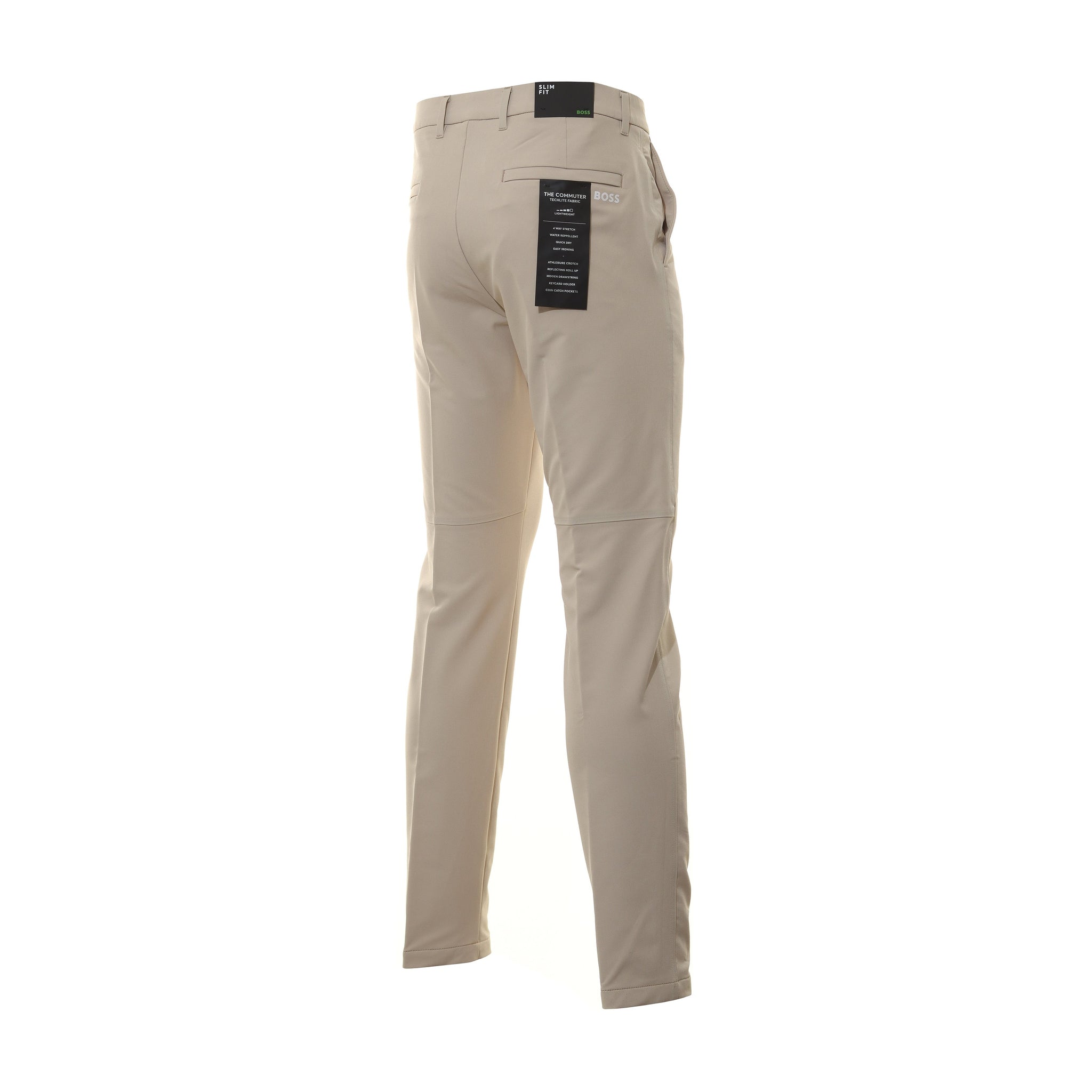 BOSS T_Commuter-Slim Golf Trousers Beige 269 50495497-269