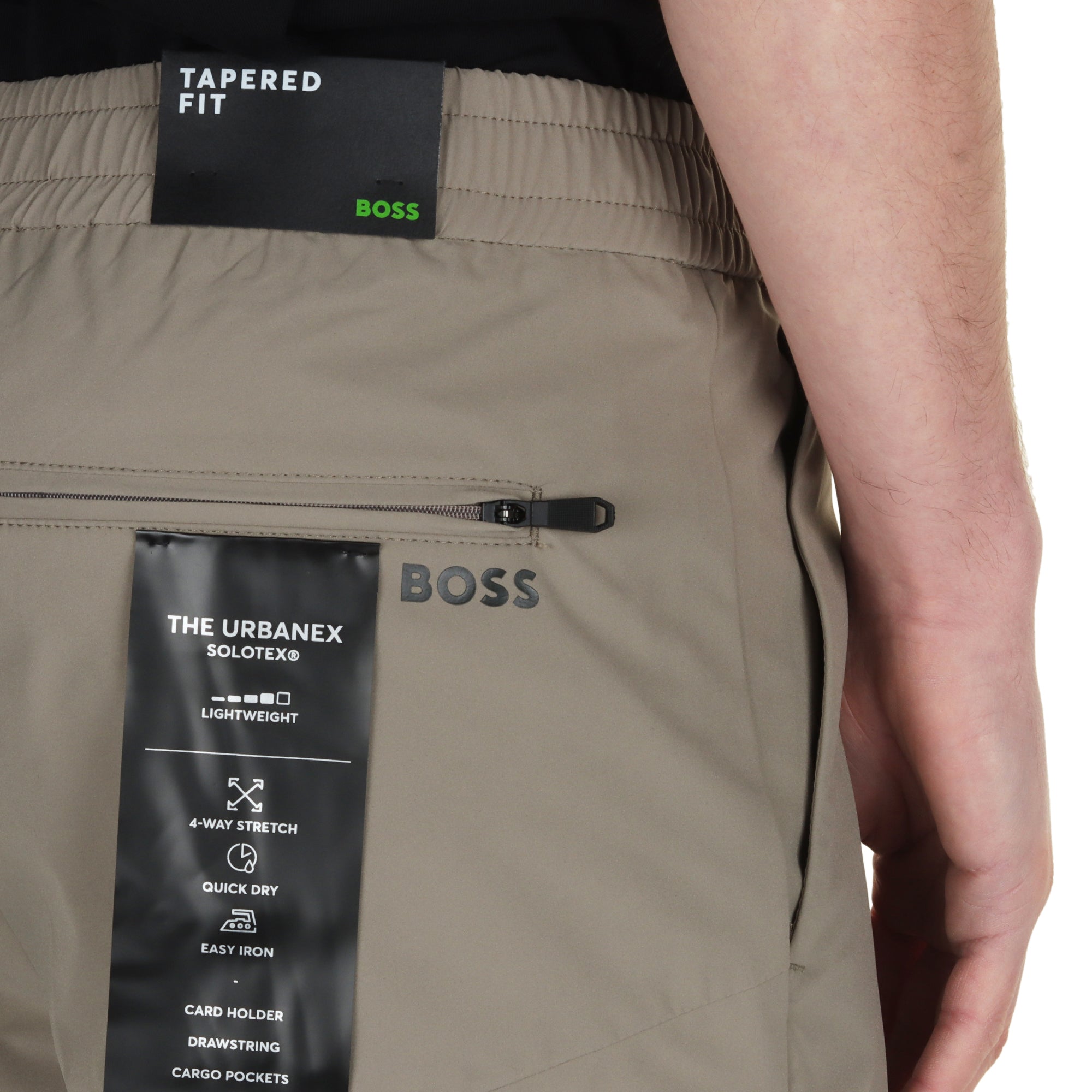BOSS T_Urbanex-Cargo Light Golf Trousers SP25 Brindle 334