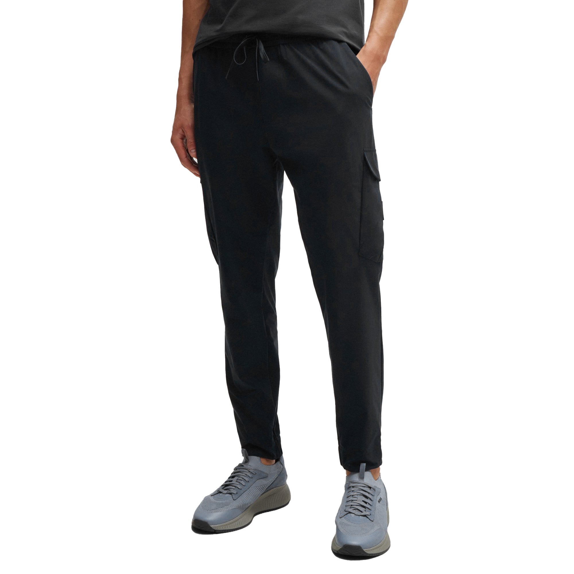 BOSS T_Urbanex-Cargo Light Golf Trousers SP25 Black 001
