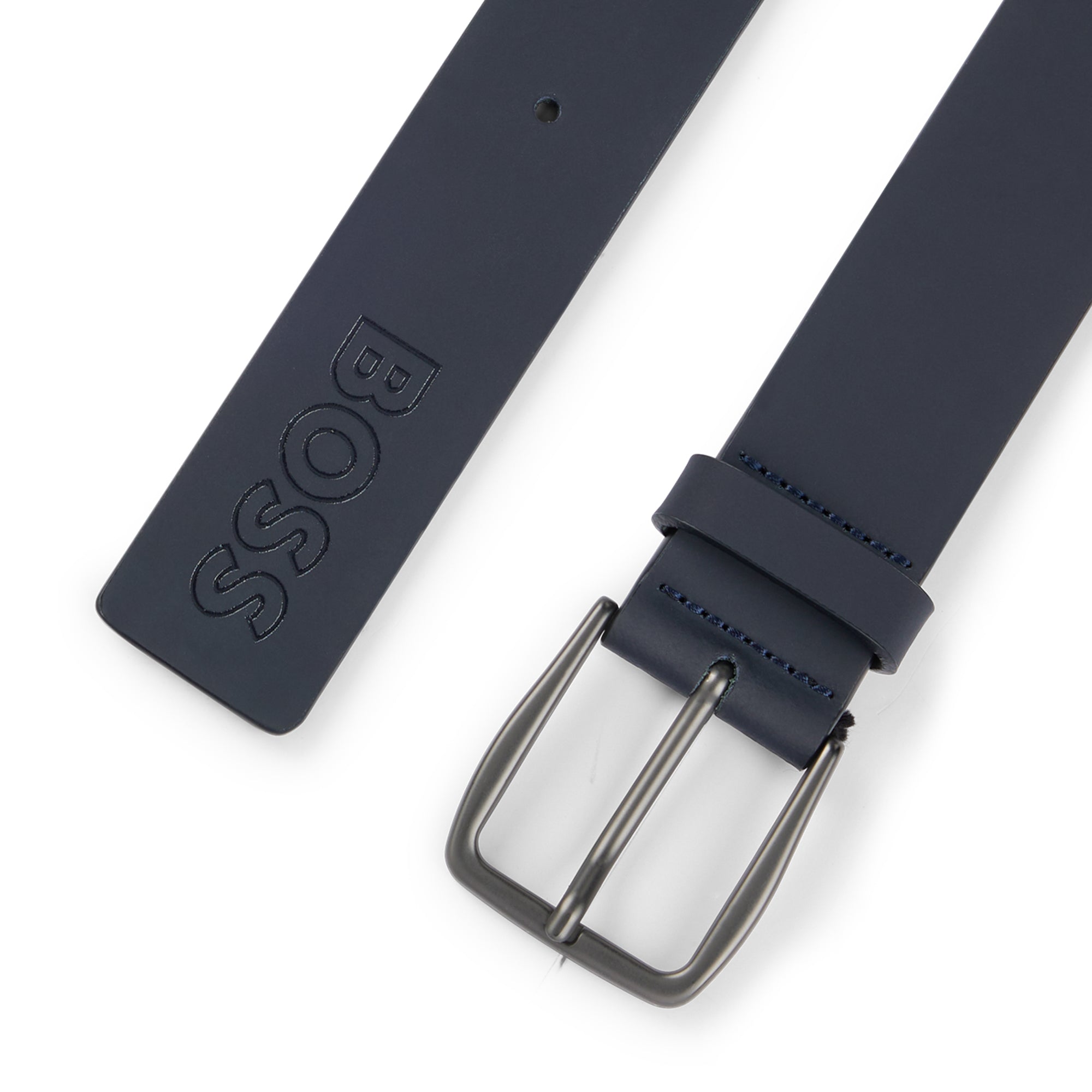 BOSS Tobi-LogTip Golf Belt Dark Blue 401