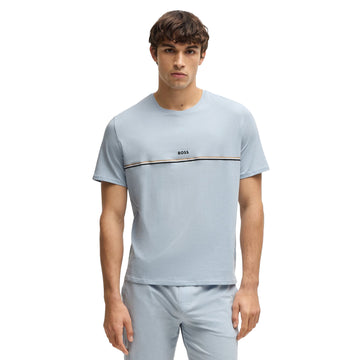 BOSS Unique Tee Shirt SP25 Light Pastel Blue 454