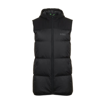 BOSS V-Hamar2 Padded Hooded Vest Black 001