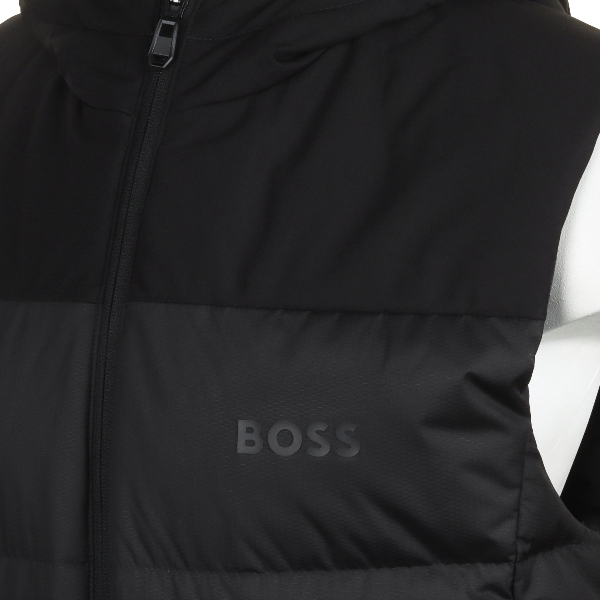 BOSS V-Hamar2 Padded Hooded Vest Black 001
