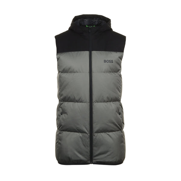 BOSS V-Hamar2 Padded Hooded Vest - Charcoal 056 - 50522646
