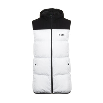 BOSS V-Hamar2 Padded Hooded Vest White 100