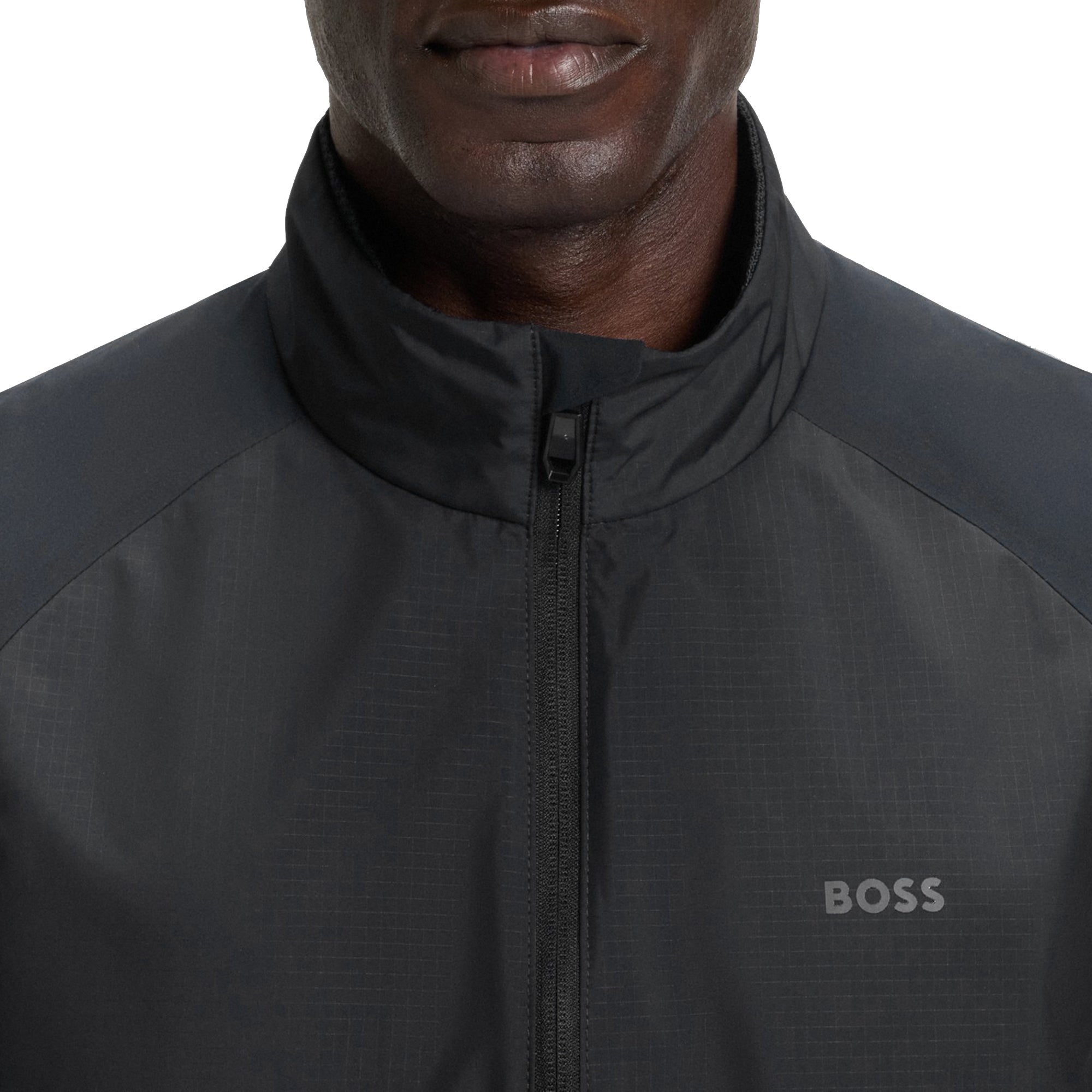 Giacca Da Golf BOSS Putt 10269512 01, Nera, Taglia M, Elastica E Idrorepellente
