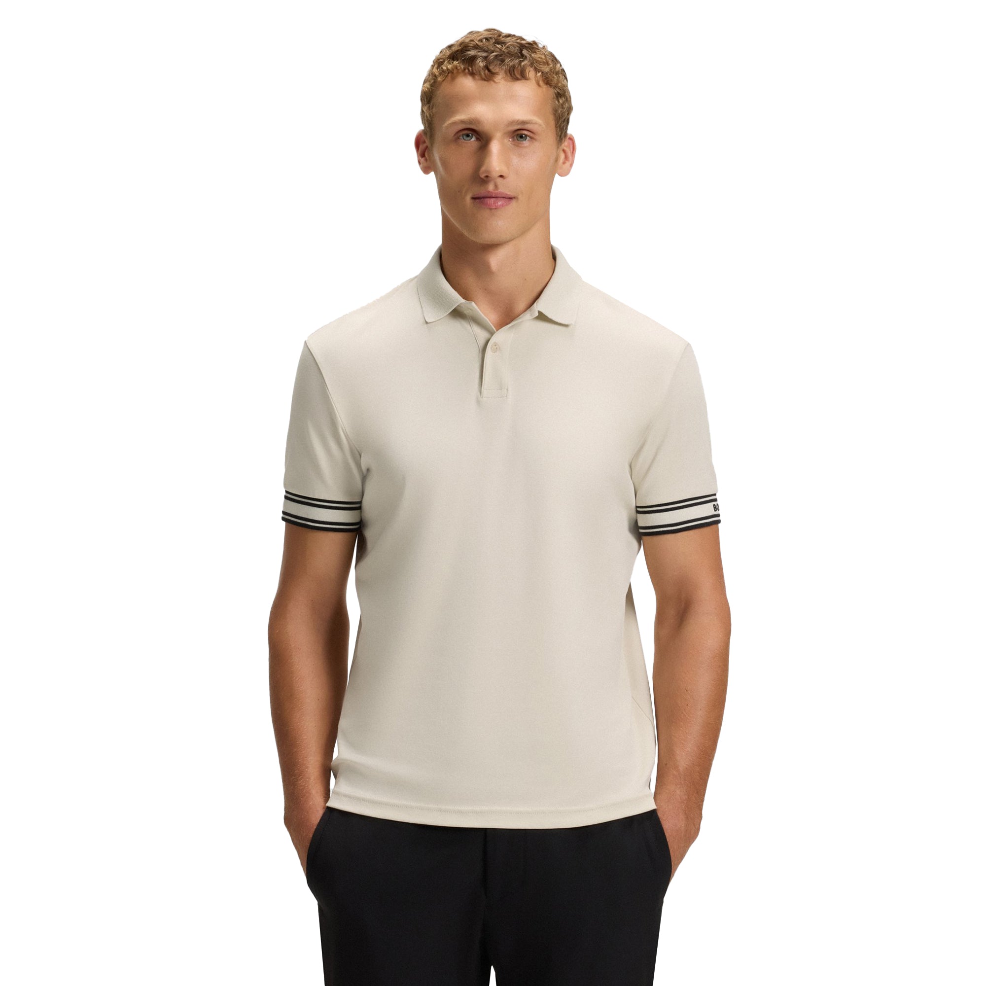 メンズウェア LINE PUZZLE POLO SHIRTS ZHG-A7a | CARAT Polo Shirts with Collor Band｜82211-82213
