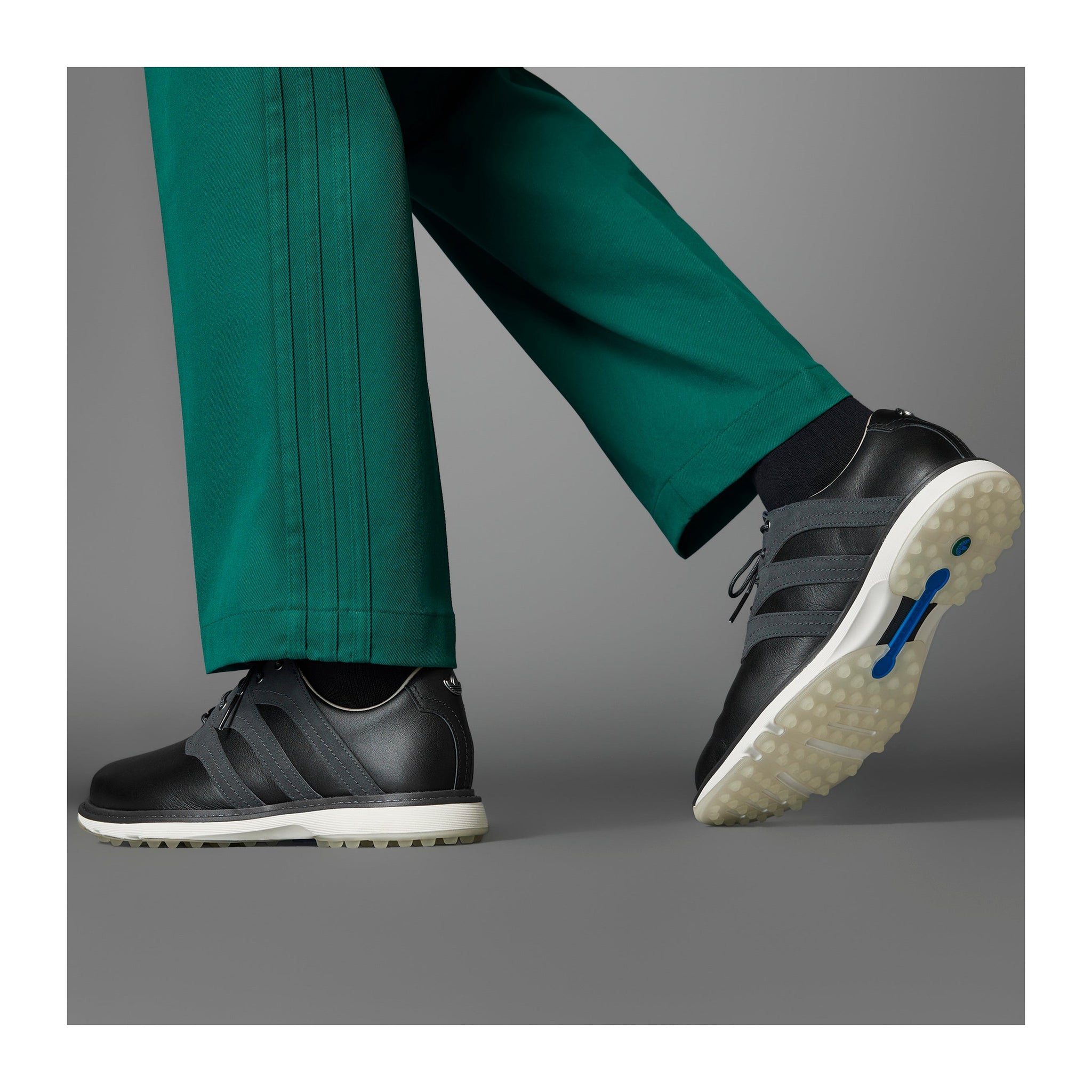 adidas MC Z-Traxion Rolling Links Golf Shoes Core Black/Green/Chalk White