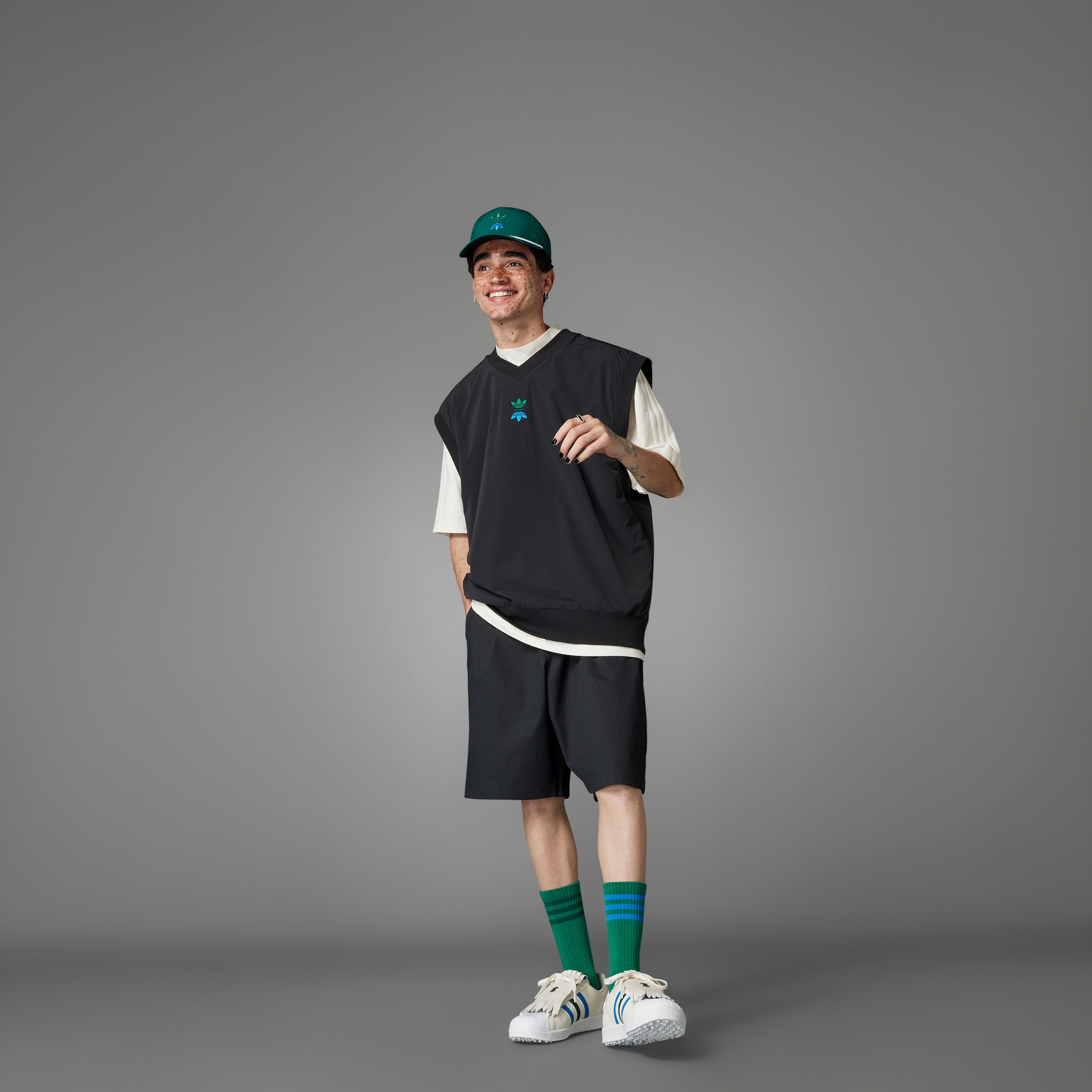 adidas Golf Rolling Links Crew Sock Bold Green