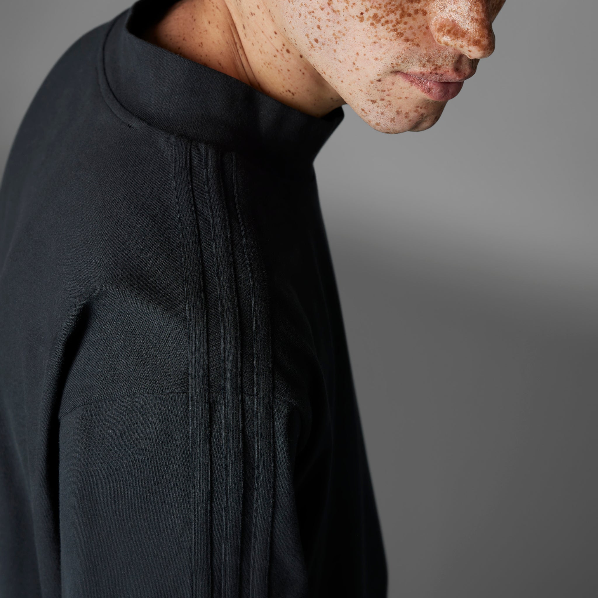 adidas Golf Rolling Links Mock Neck Black