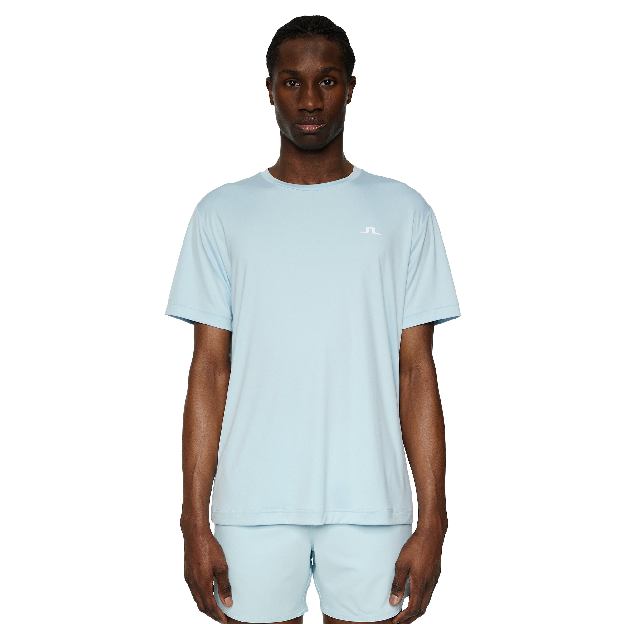 J.LINDEBERG｜SHORT-SLEEVED ROUND NECK T-SHIRTS (ADAN LOG Ada T-shirt / White – J.Lindeberg