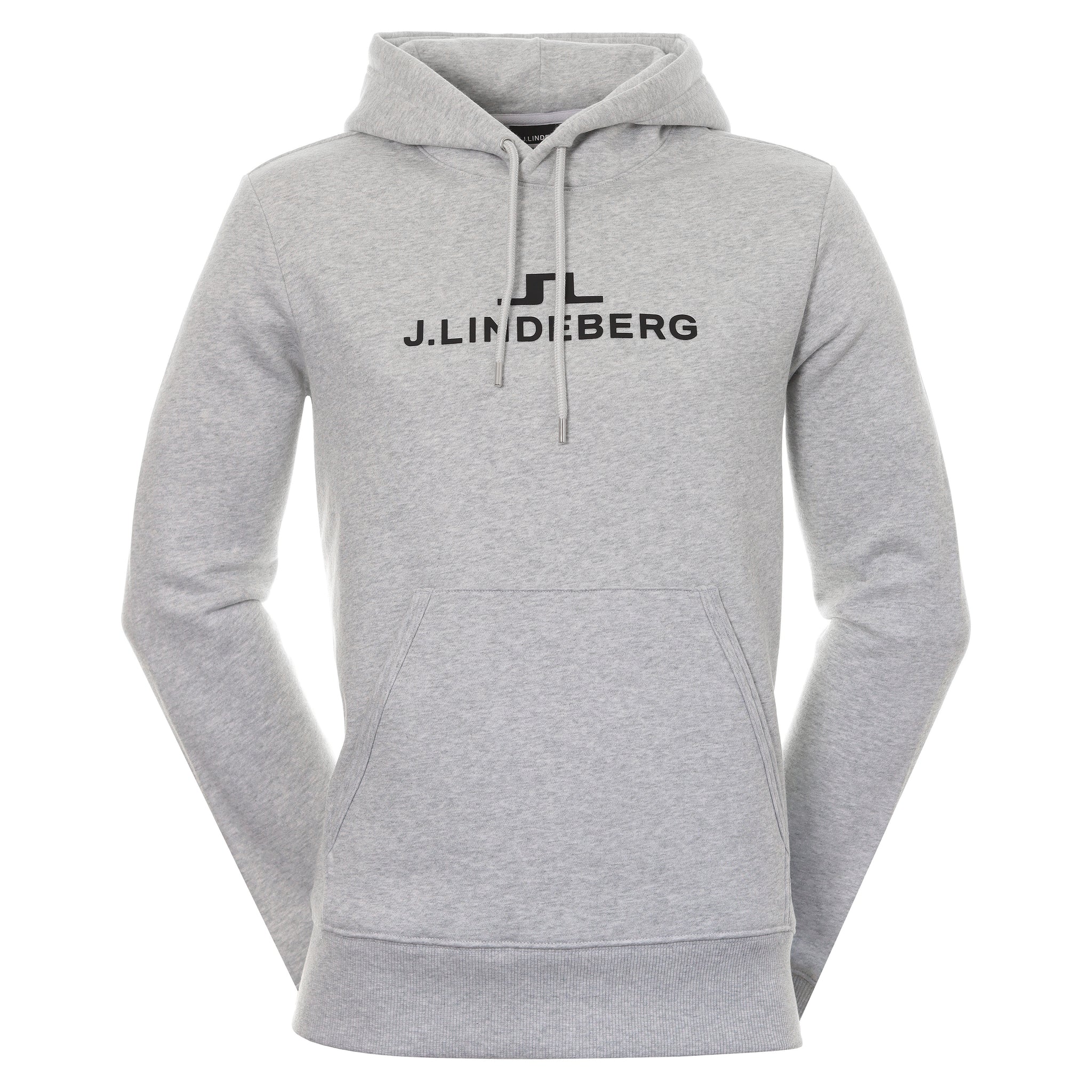J.Lindeberg Alpha Cotton Fleece Hoodie AMJS09055 Light Grey Melange U199 |  Function18
