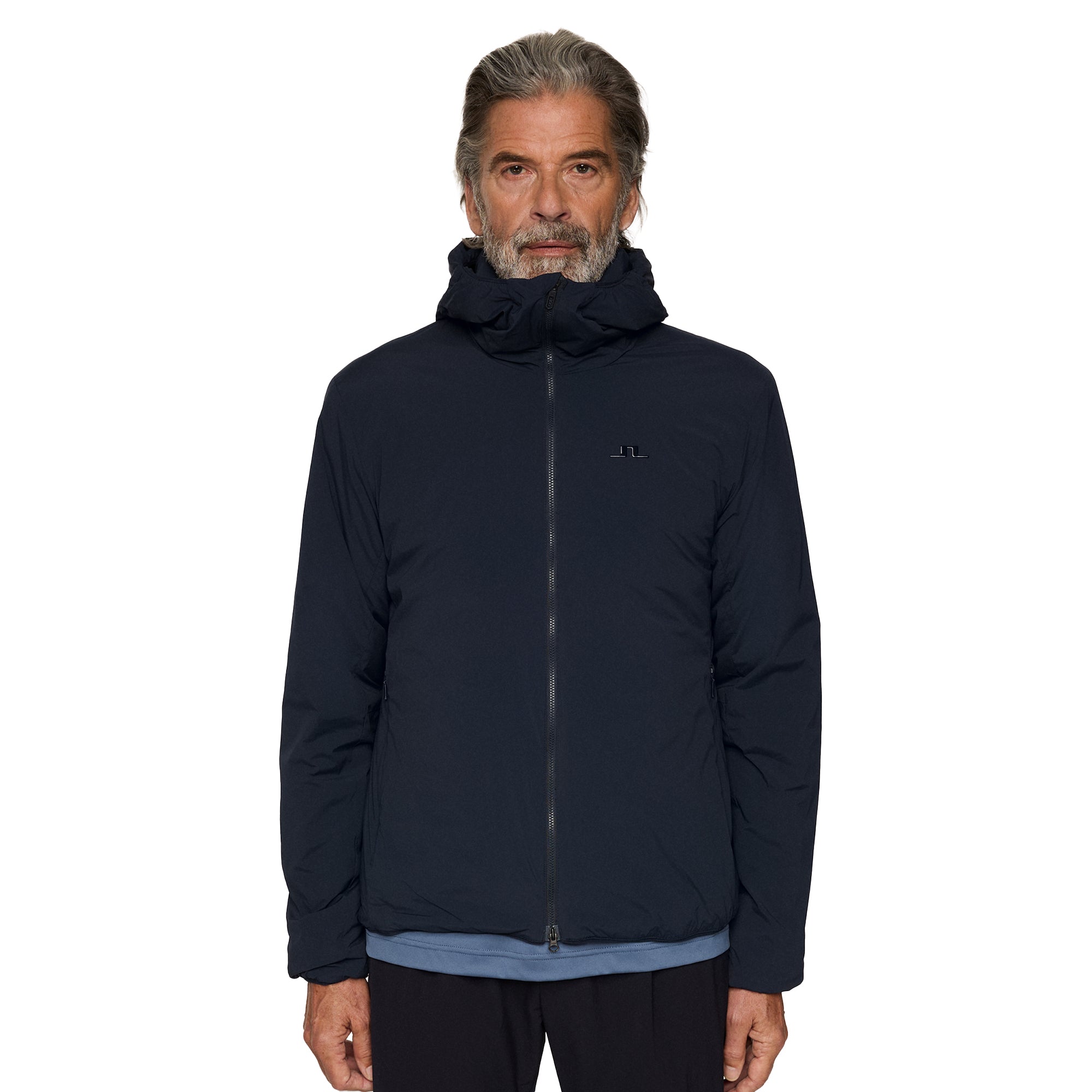 J.Lindeberg Clinton Hooded Jacket FW25 - Sonic Blue O556