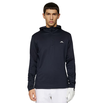J.Lindeberg Golf Aerial 1/4 Zip Hoodie SS25 JL Navy 6855