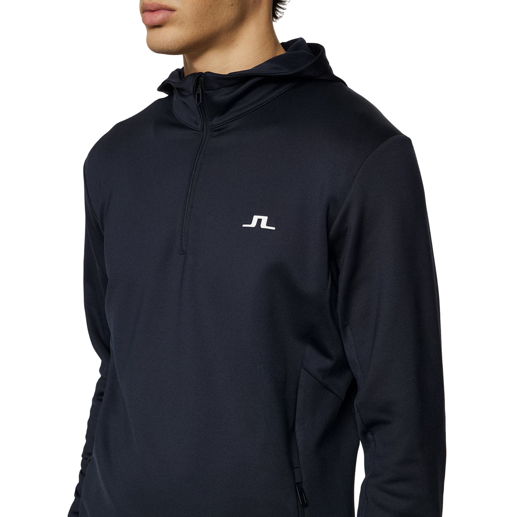 J.Lindeberg Golf Aerial 1/4 Zip Hoodie SS25 JL Navy 6855