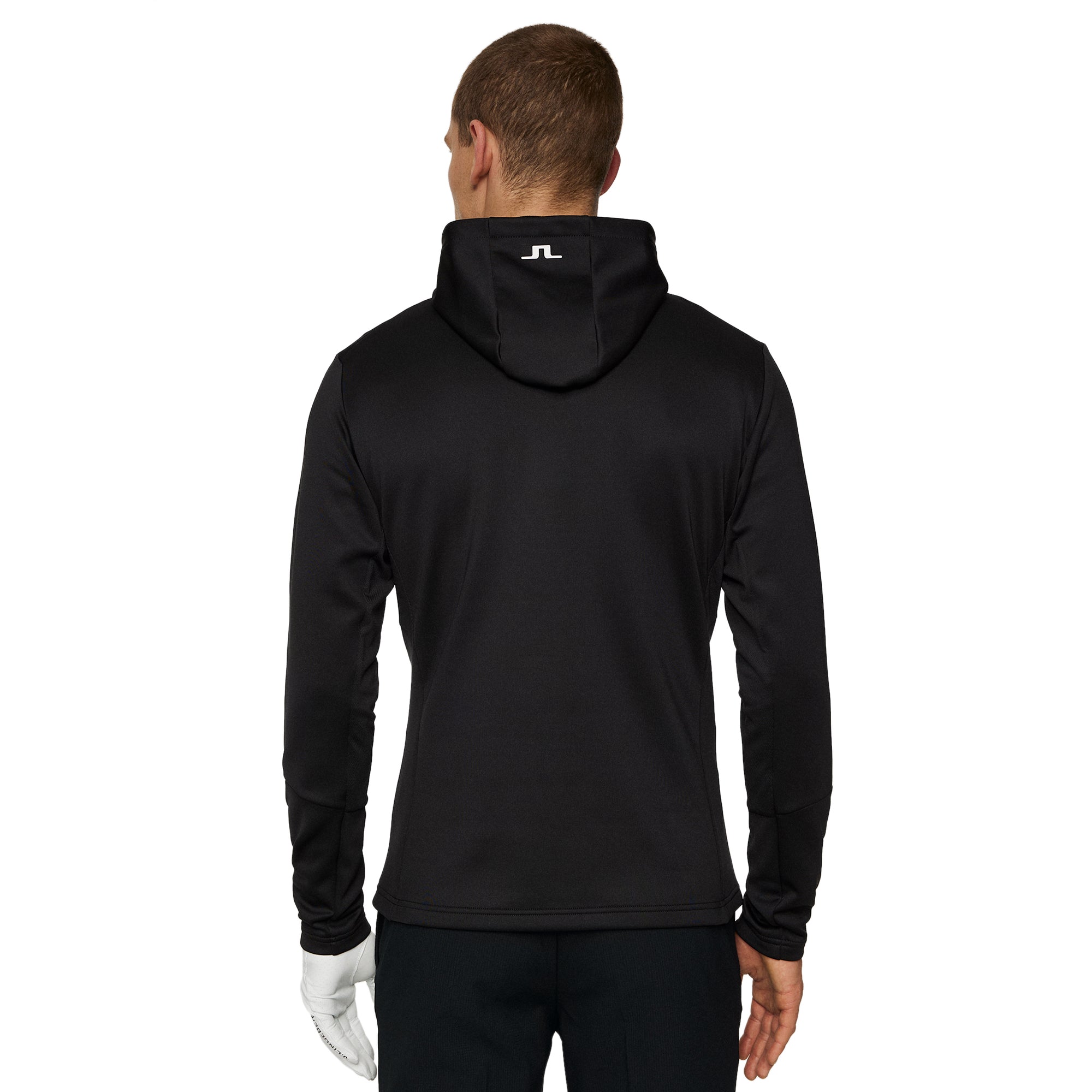 J.Lindeberg Golf Aerial 1/4 Zip Hoodie SS25 Black 9999