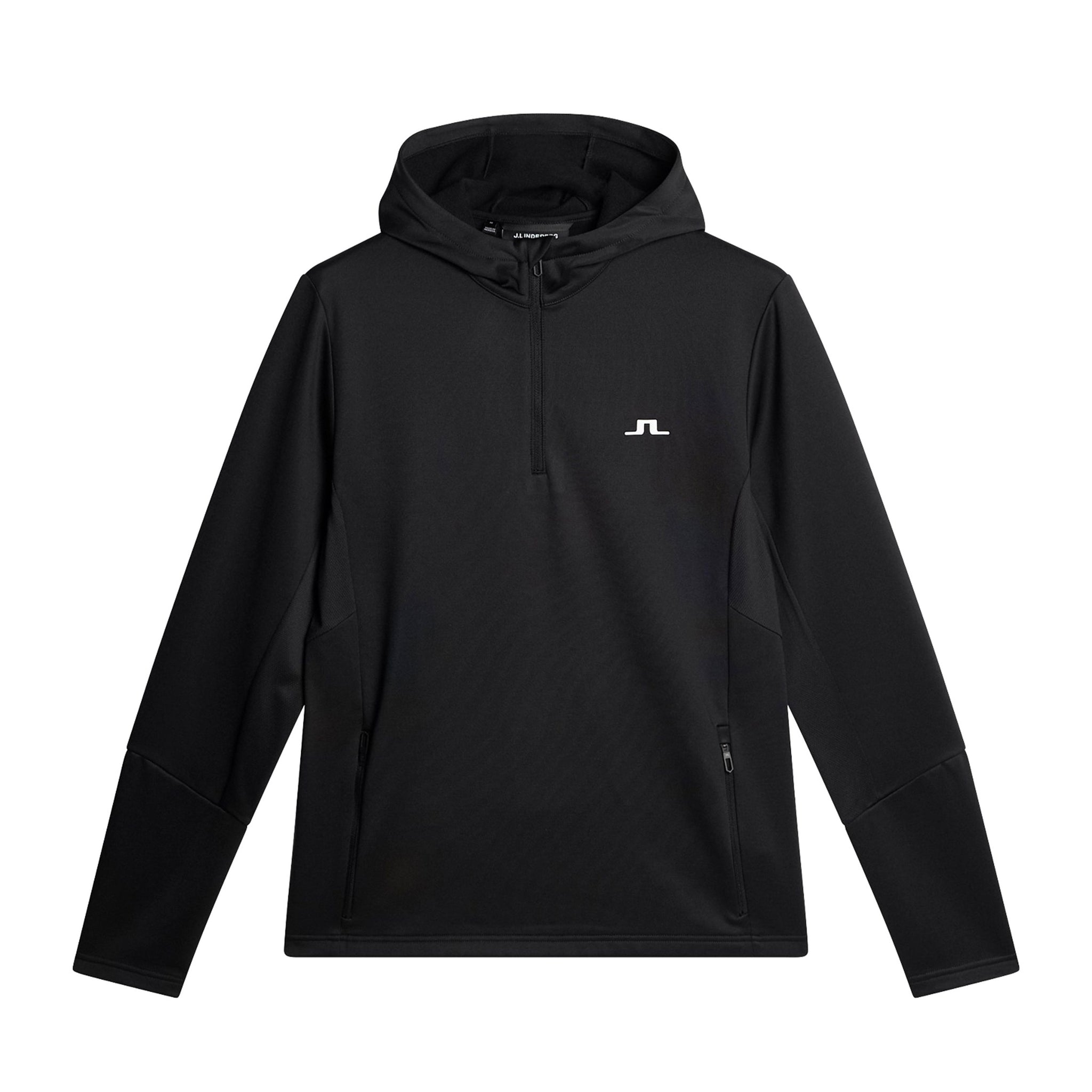 J.Lindeberg Golf Aerial 1/4 Zip Hoodie SS25 Black 9999