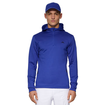 J.Lindeberg Golf Aerial 1/4 Zip Hoodie SS25 Clematis Blue O356