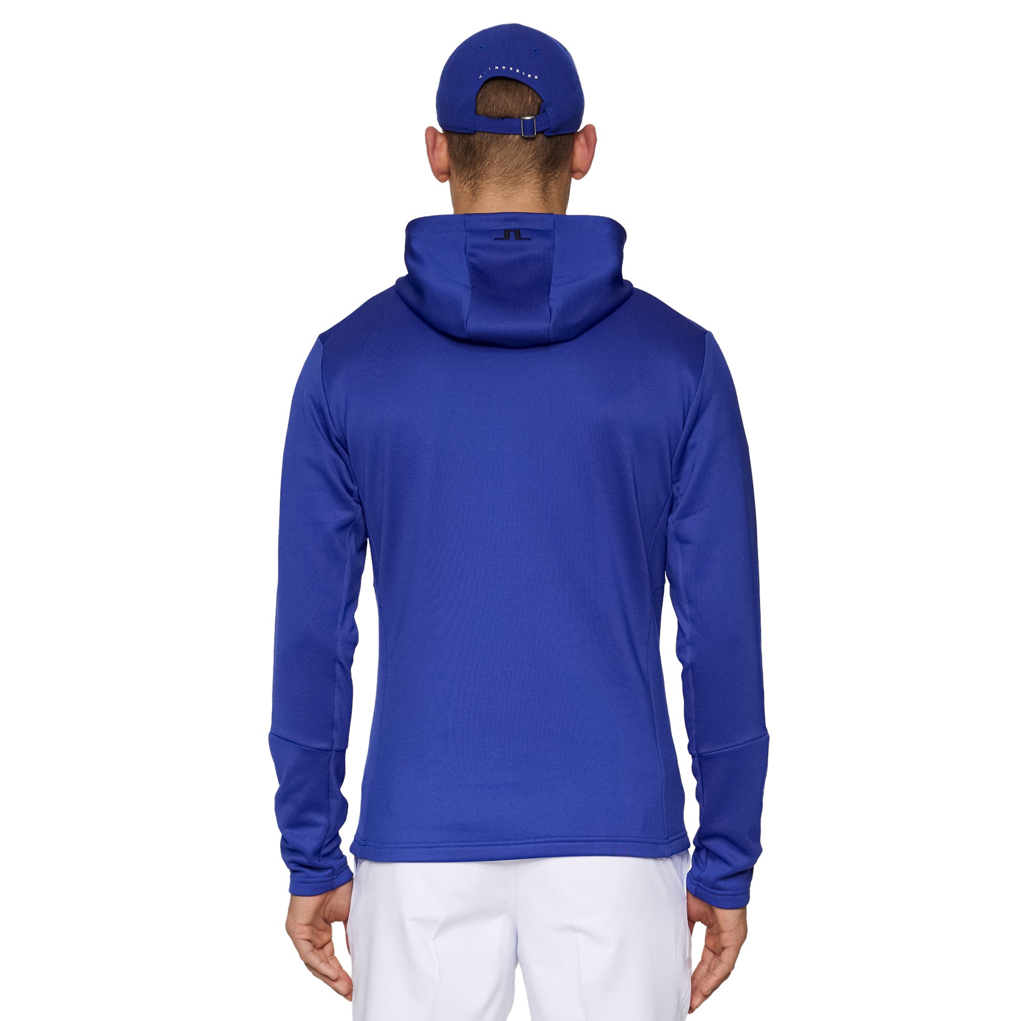 J.Lindeberg Golf Aerial 1/4 Zip Hoodie SS25 Clematis Blue O356