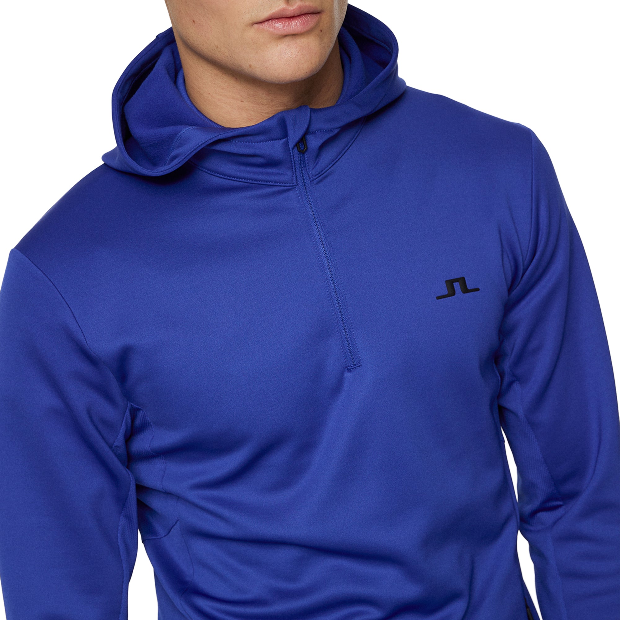 J.Lindeberg Golf Aerial 1/4 Zip Hoodie SS25 Clematis Blue O356
