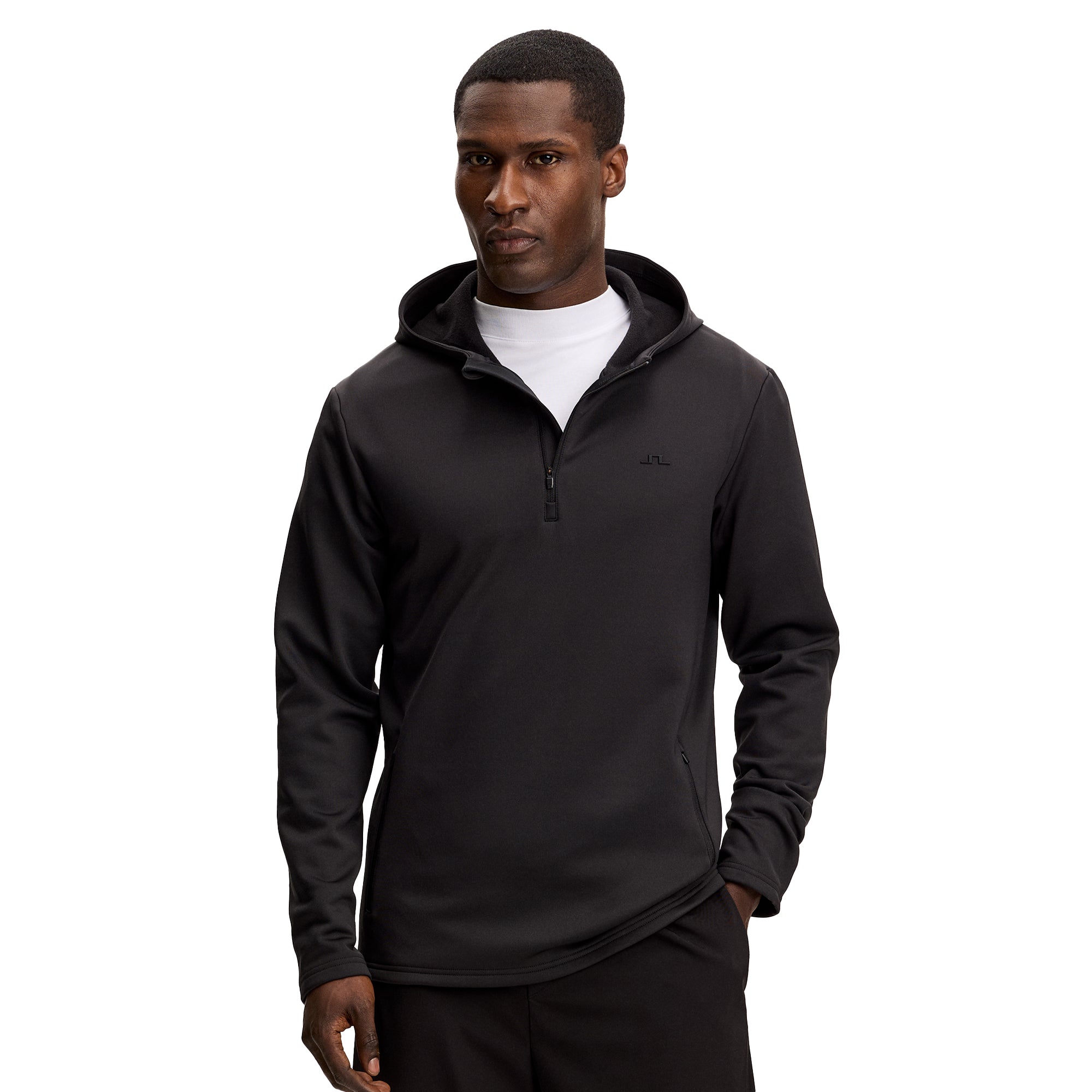 J.Lindeberg Golf Aerial 1/4 Zip Hoodie SS26 - JL Navy 6855