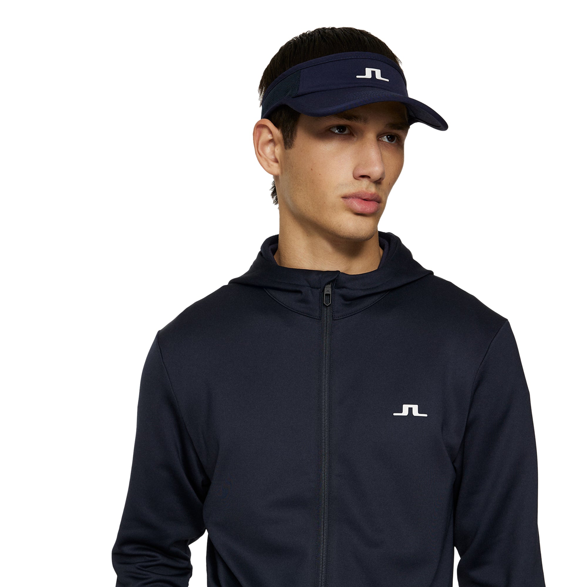 J.Lindeberg Golf Aerial Full Zip Hoodie SS25 JL Navy 6855