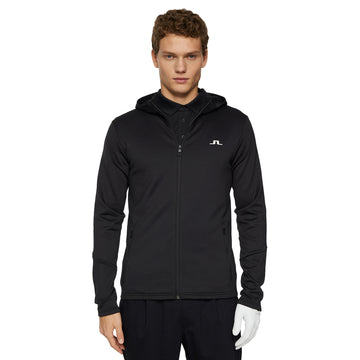 J.Lindeberg Golf Aerial Full Zip Hoodie SS25 Black 9999