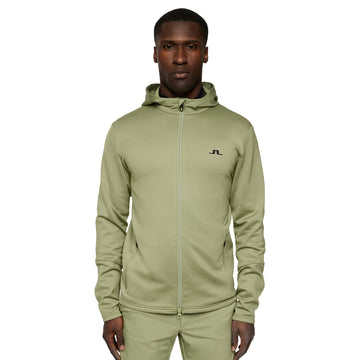 J.Lindeberg Golf Aerial Full Zip Hoodie SS25 Oil Green M311