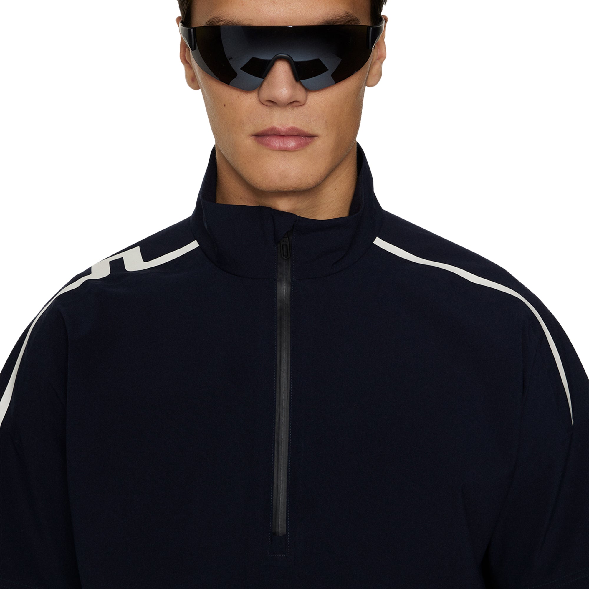 J.Lindeberg Golf Arvid Rain Shirt SS25 JL Navy 6855