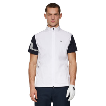 J.Lindeberg Golf Ash Light Packable Vest SS25 White 0000