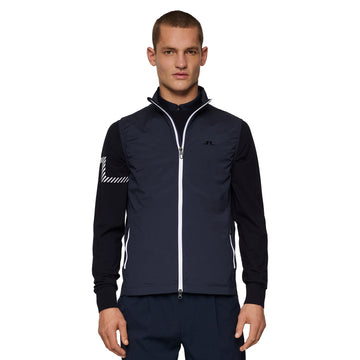 J.Lindeberg Golf Ash Light Packable Vest SS25 JL Navy 6855