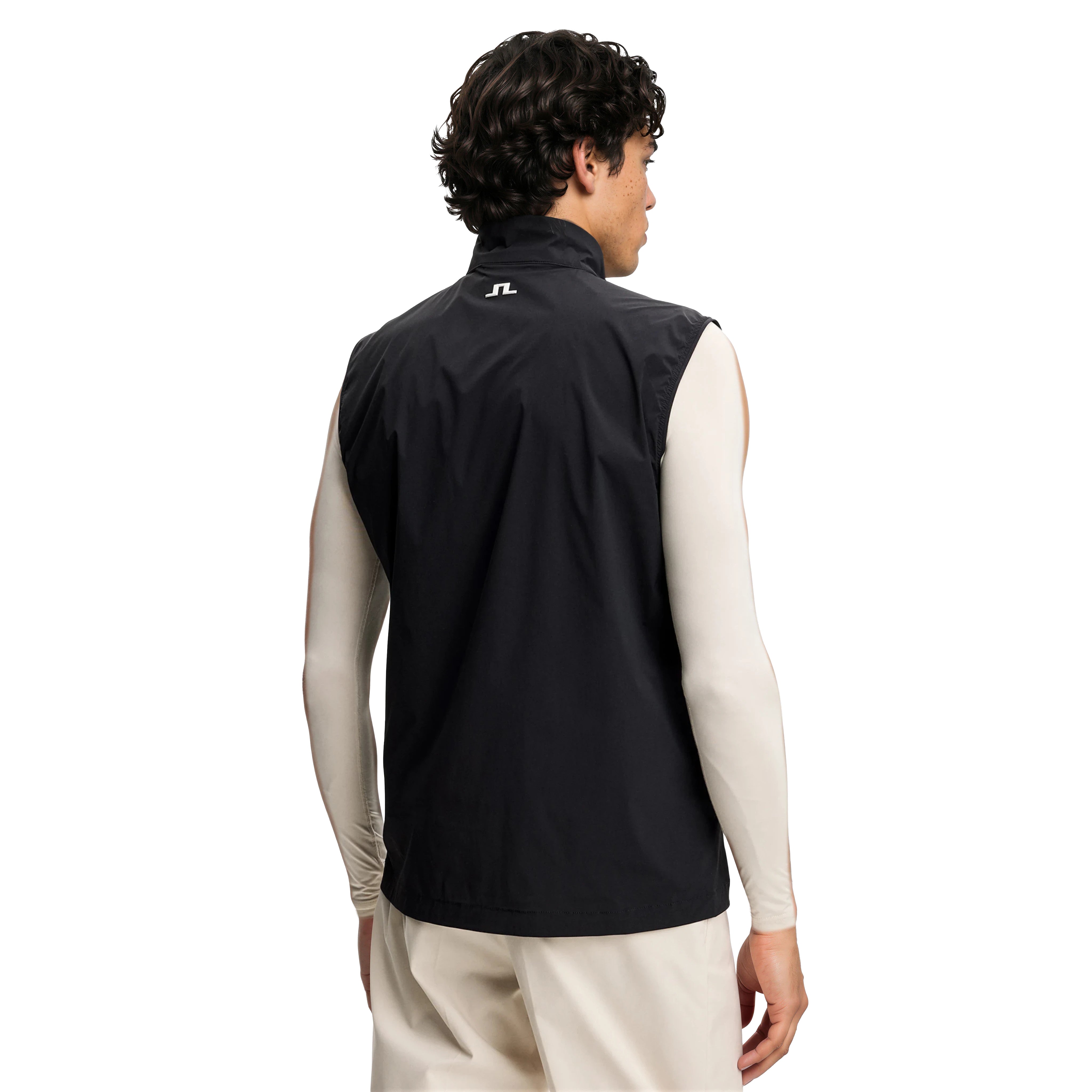 J.Lindeberg Golf Ash Light Packable Vest SS26 - Black 9999