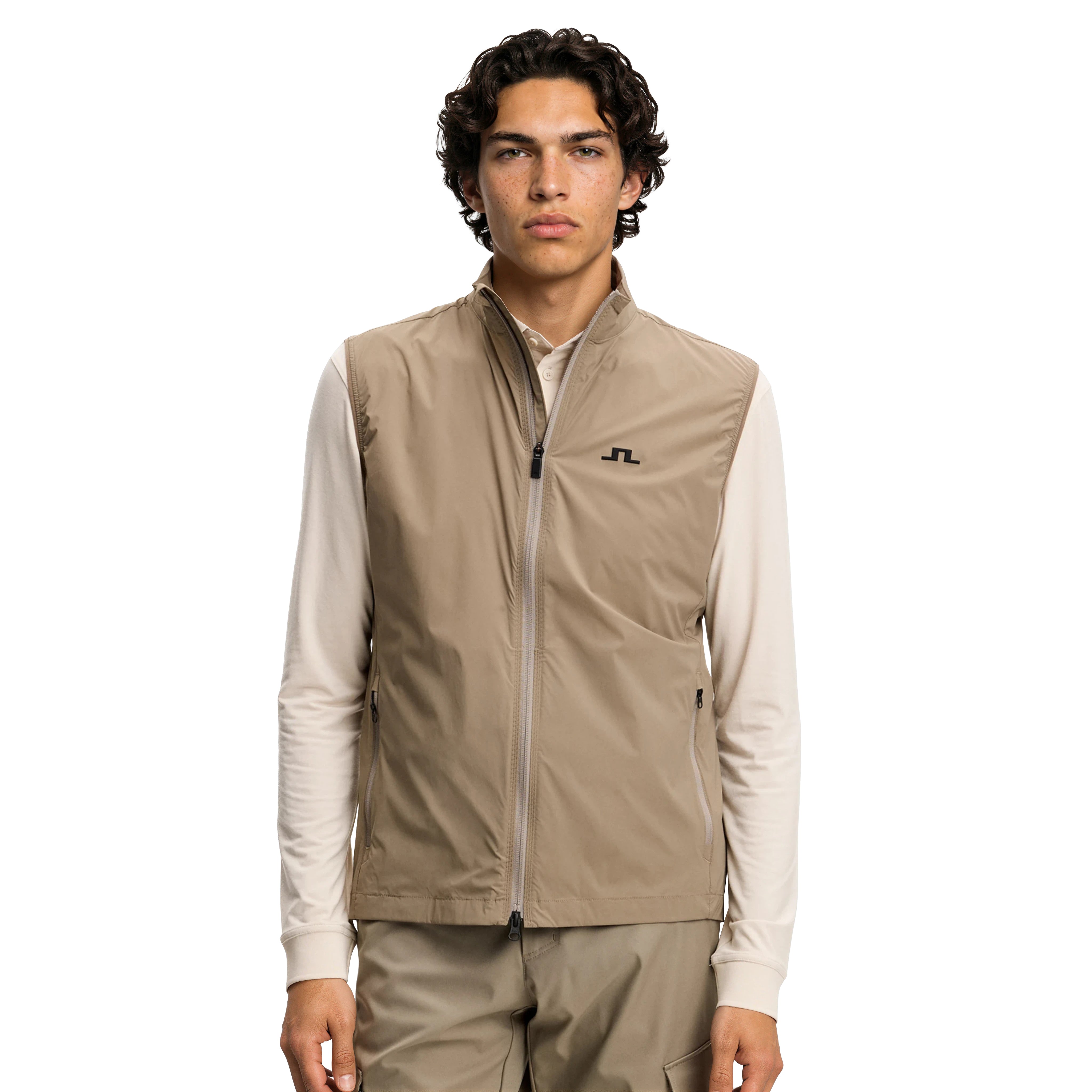 J.Lindeberg Golf Ash Light Packable Vest FW25 - Sonic Blue O556