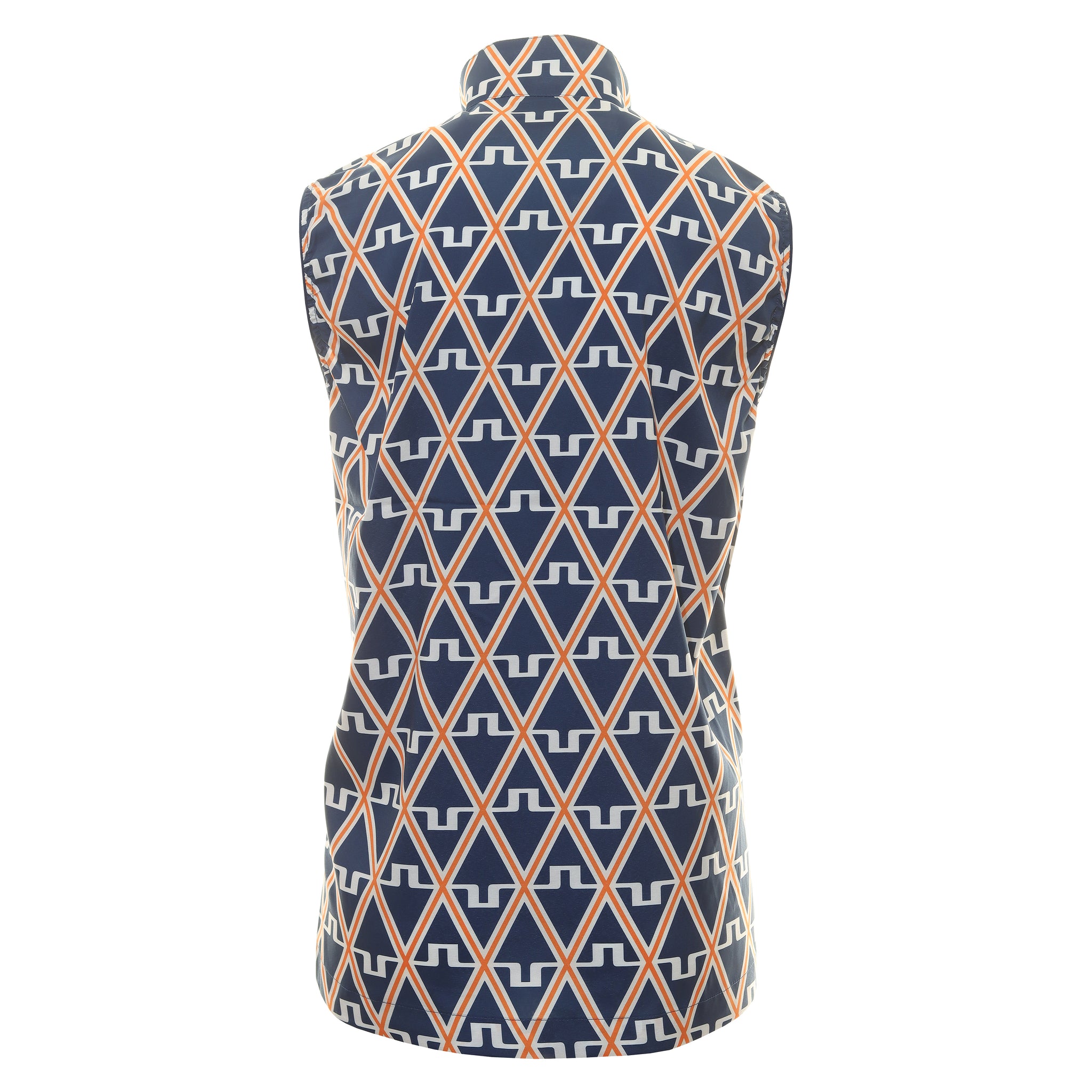 J.Lindeberg Golf Ash Light Print Packable Vest GMOW08866 Estate Blue