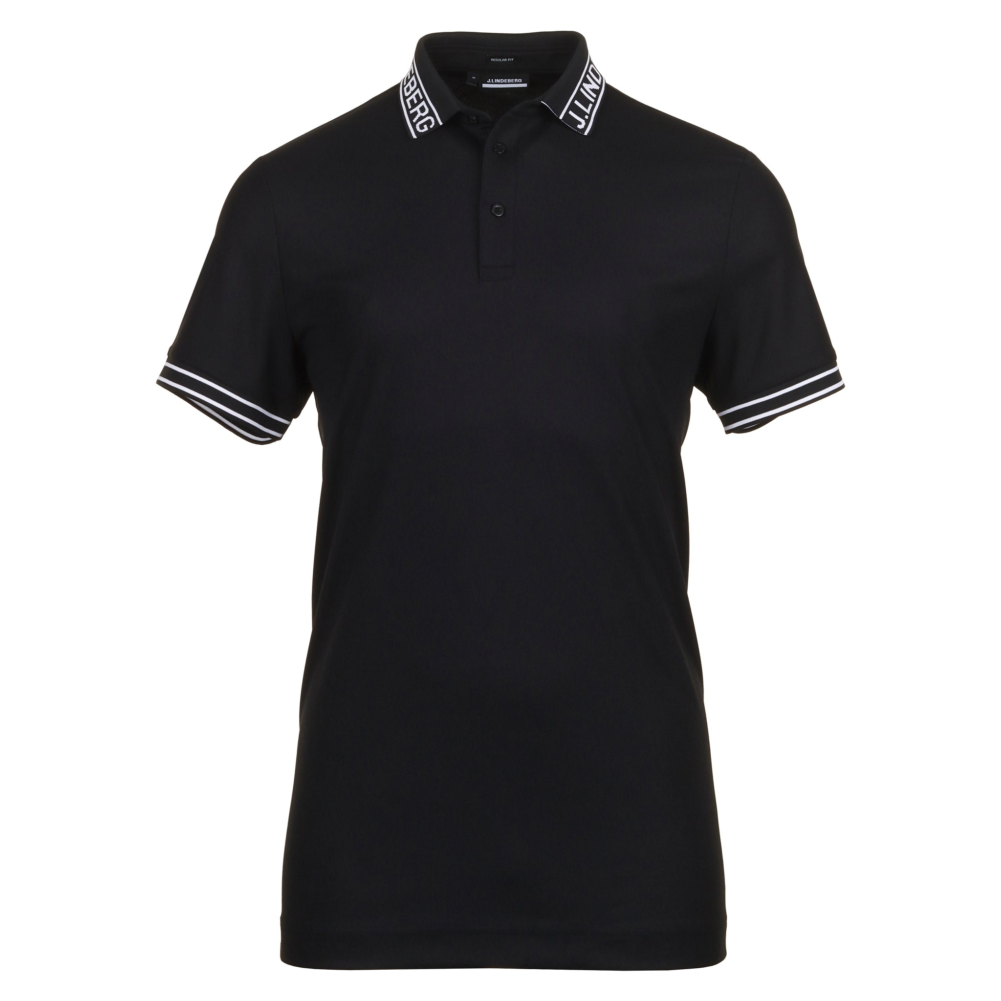 J.Lindeberg Golf Austin Polo Shirt GMJT09171 Black 9999 Function18 Restrictedgs
