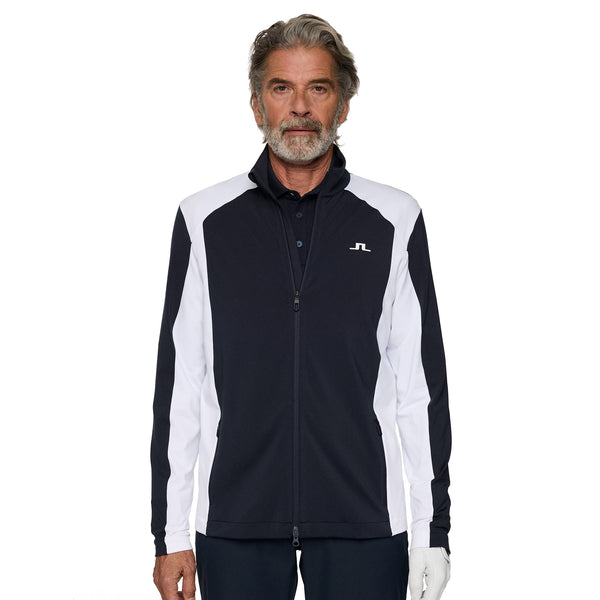 jlindeberg golf ハイネックジャケット ネイビー/グレー J.Lindeberg-Golf-Banks-Mid-