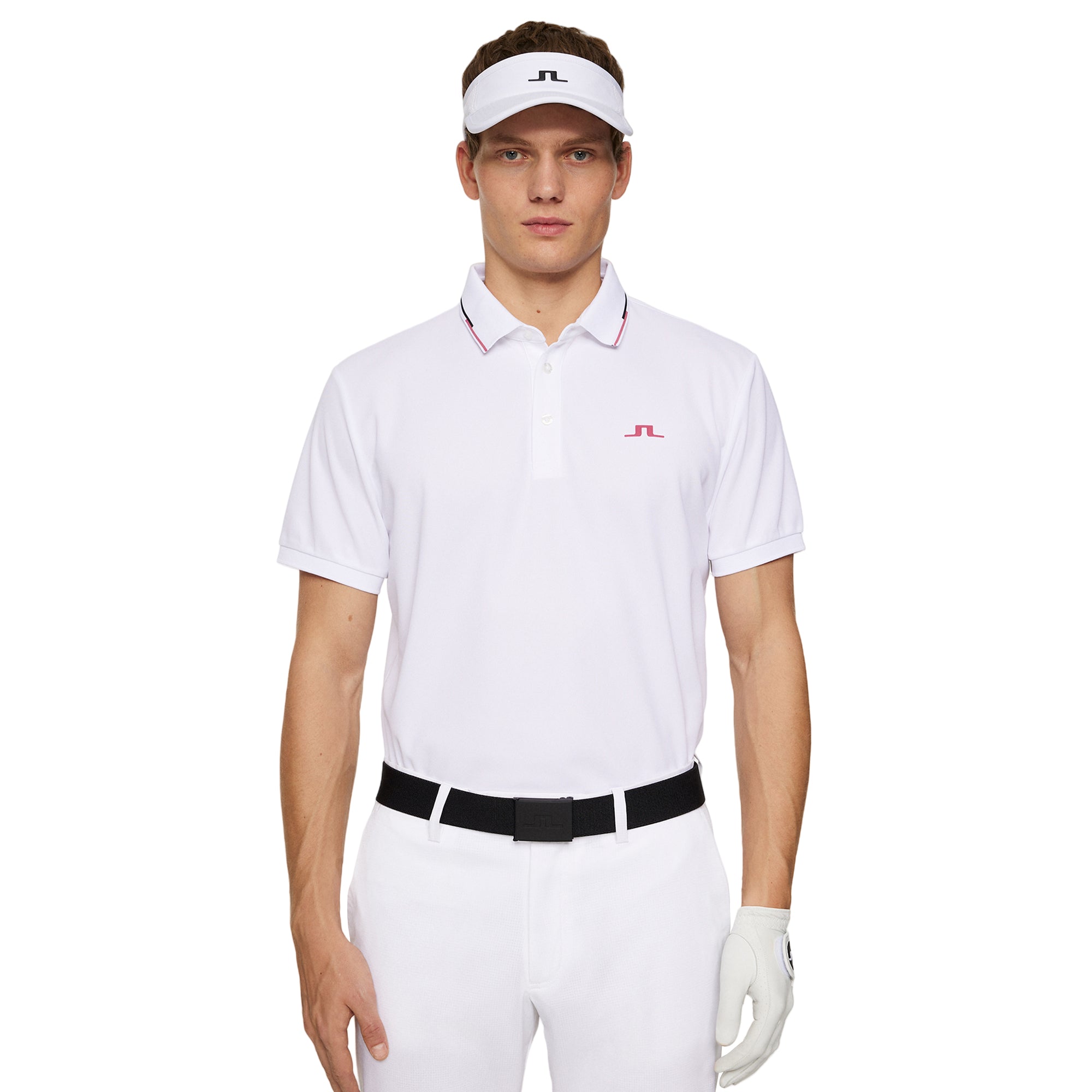 1PIU1UGUALE3 シャツ GOLF POLO PLAIN 白 M 1PIU1UGUALE3 GOLF - 【MID SUMMER COLLECTION】 SS POLO STRIPE