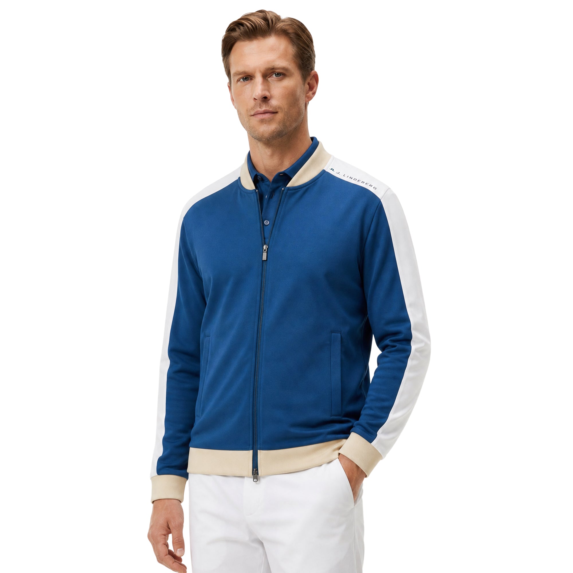 J.Lindeberg Golf Bexter Track Jacket SH26 - Estate Blue O341