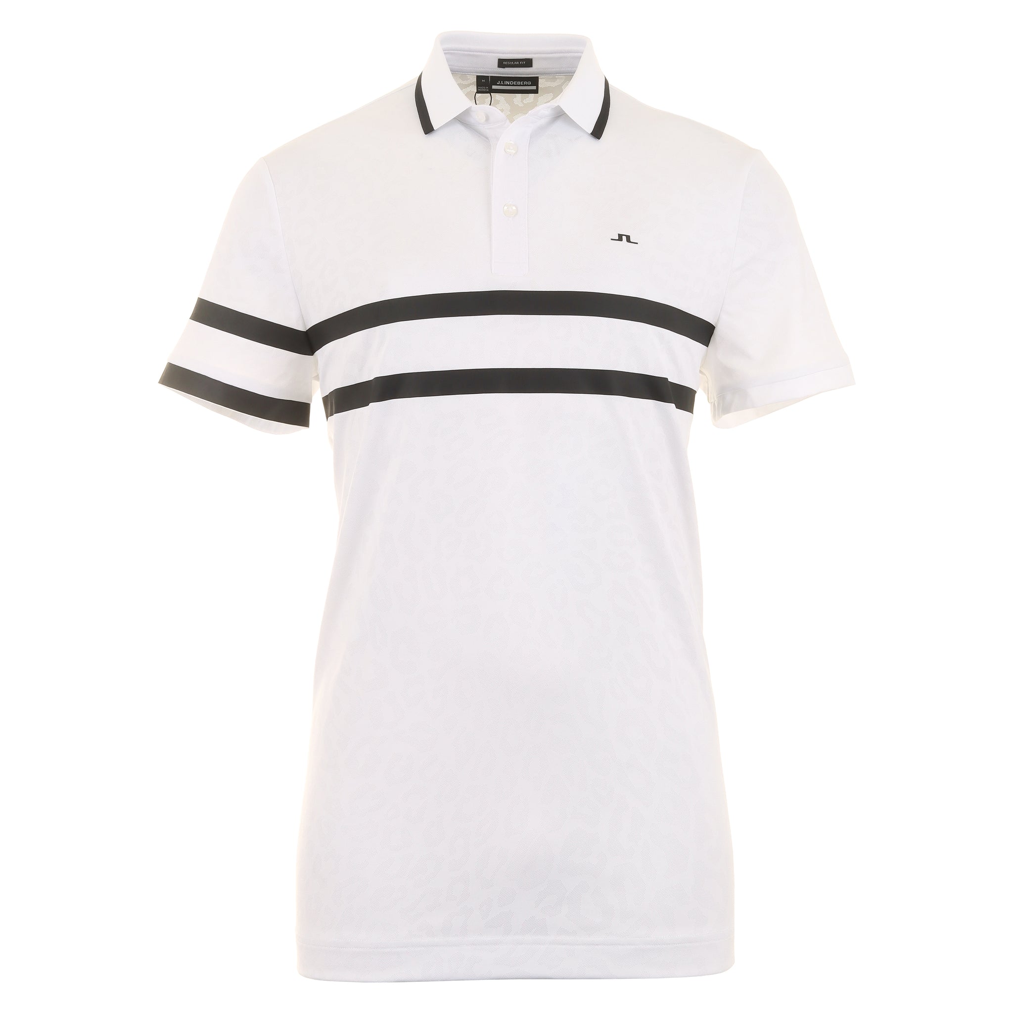 J.Lindeberg Golf Boswell Jacquard Polo Shirt
