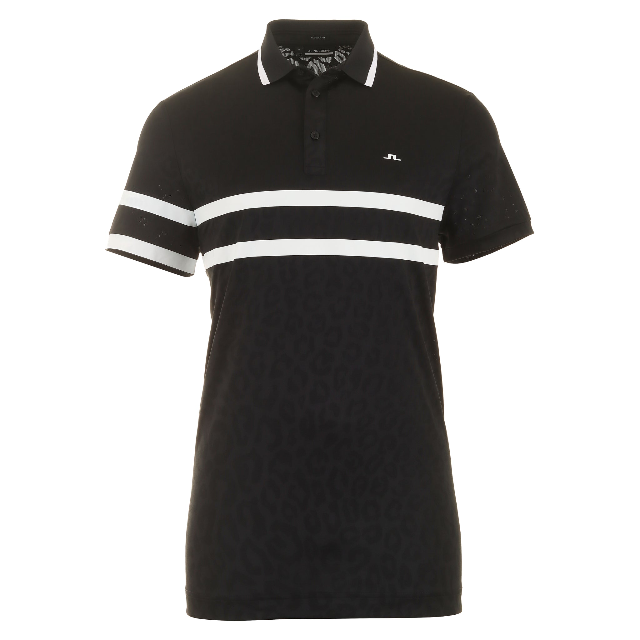 J.Lindeberg Golf Boswell Jacquard Polo Shirt
