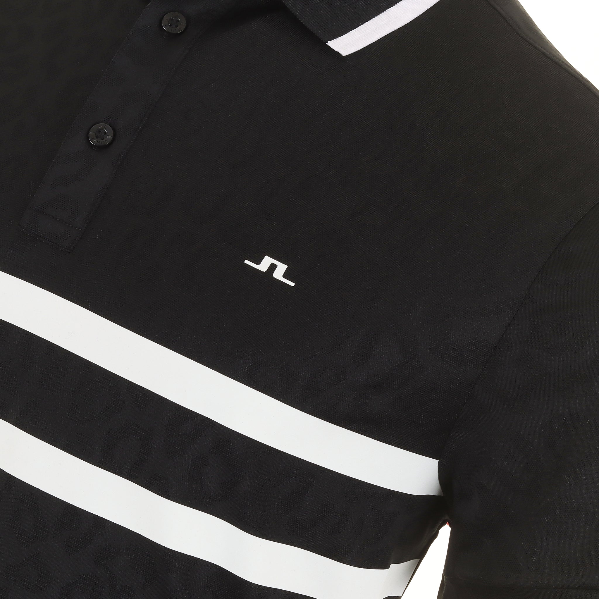 J.Lindeberg Golf Boswell Jacquard Polo Shirt