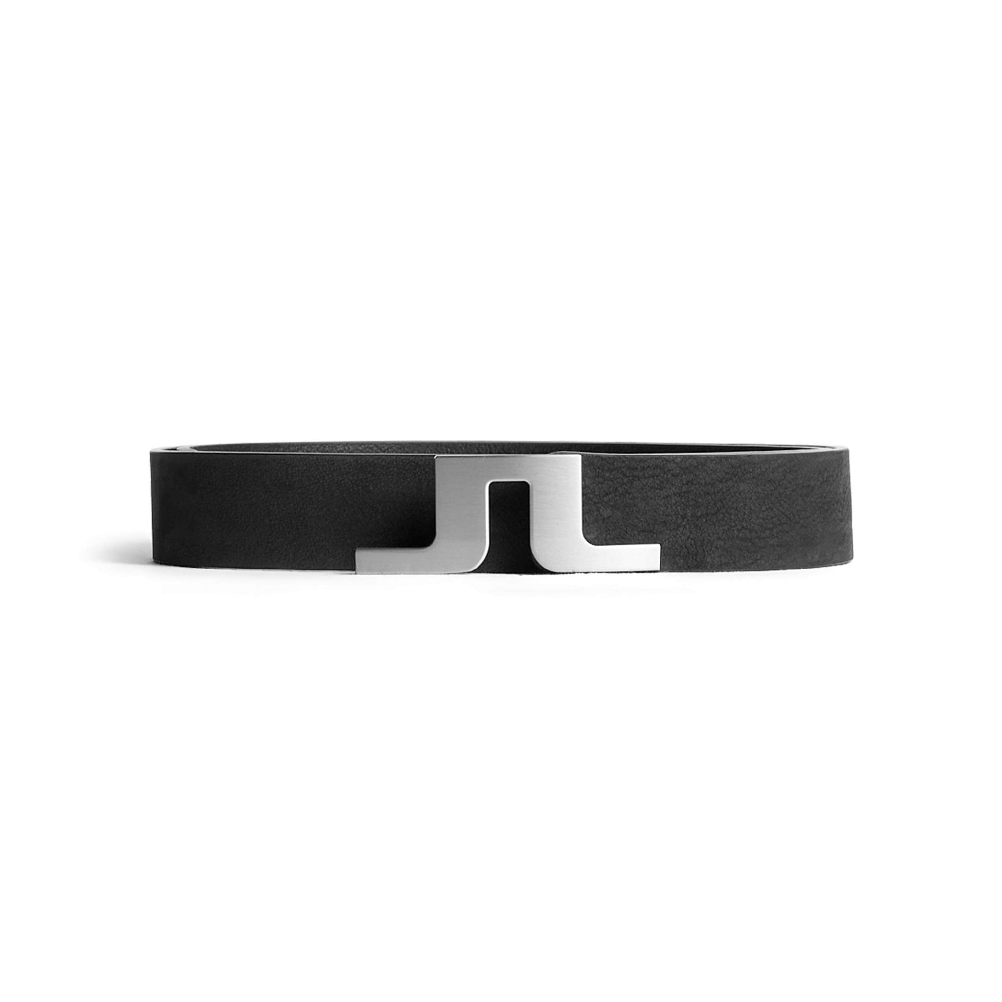 J.Lindeberg Golf Bridger Nubuck Belt SS25 Black 9999