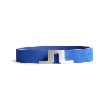 J.Lindeberg Golf Bridger Nubuck Belt SS25 Clematis Blue O356