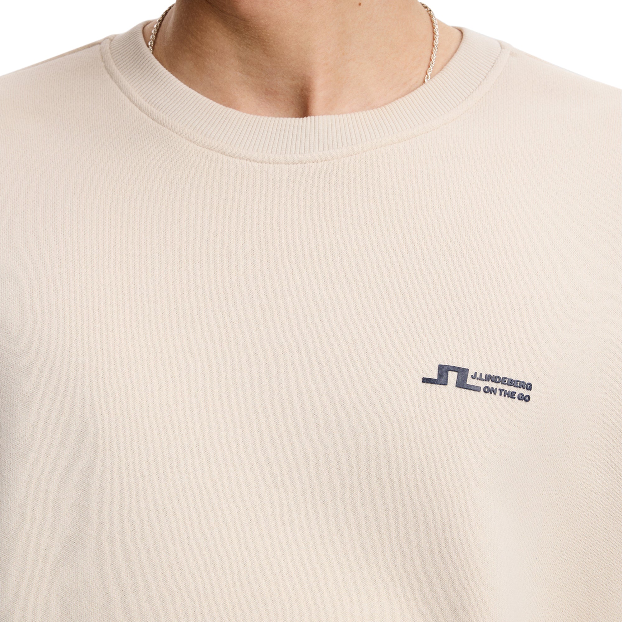 J.Lindeberg Golf Cardon Crew Neck SH26 - Moonbeam U029 - BMJS16221-U029 ...