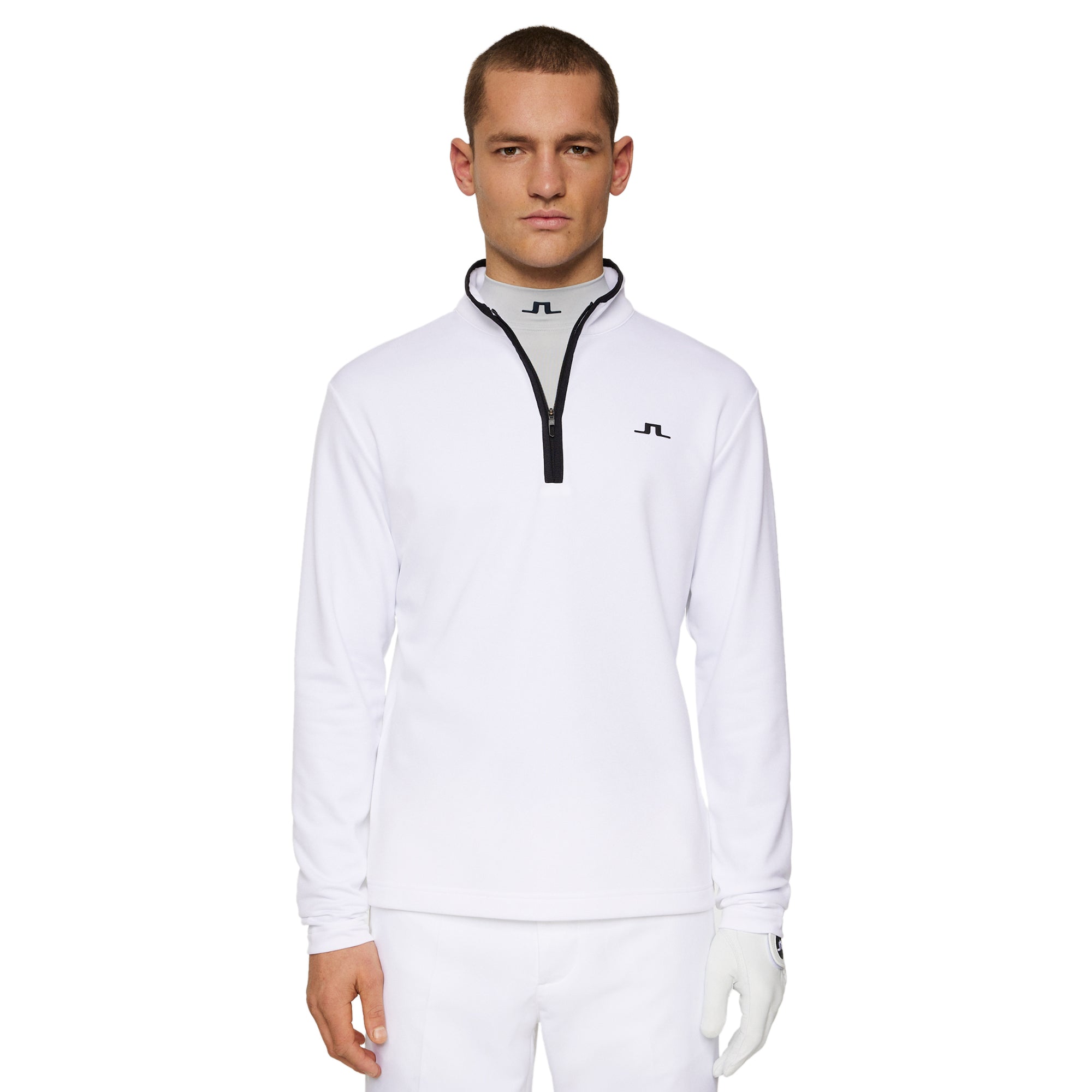 J.Lindeberg Golf Clide Mid Layer SS25 - White 0000