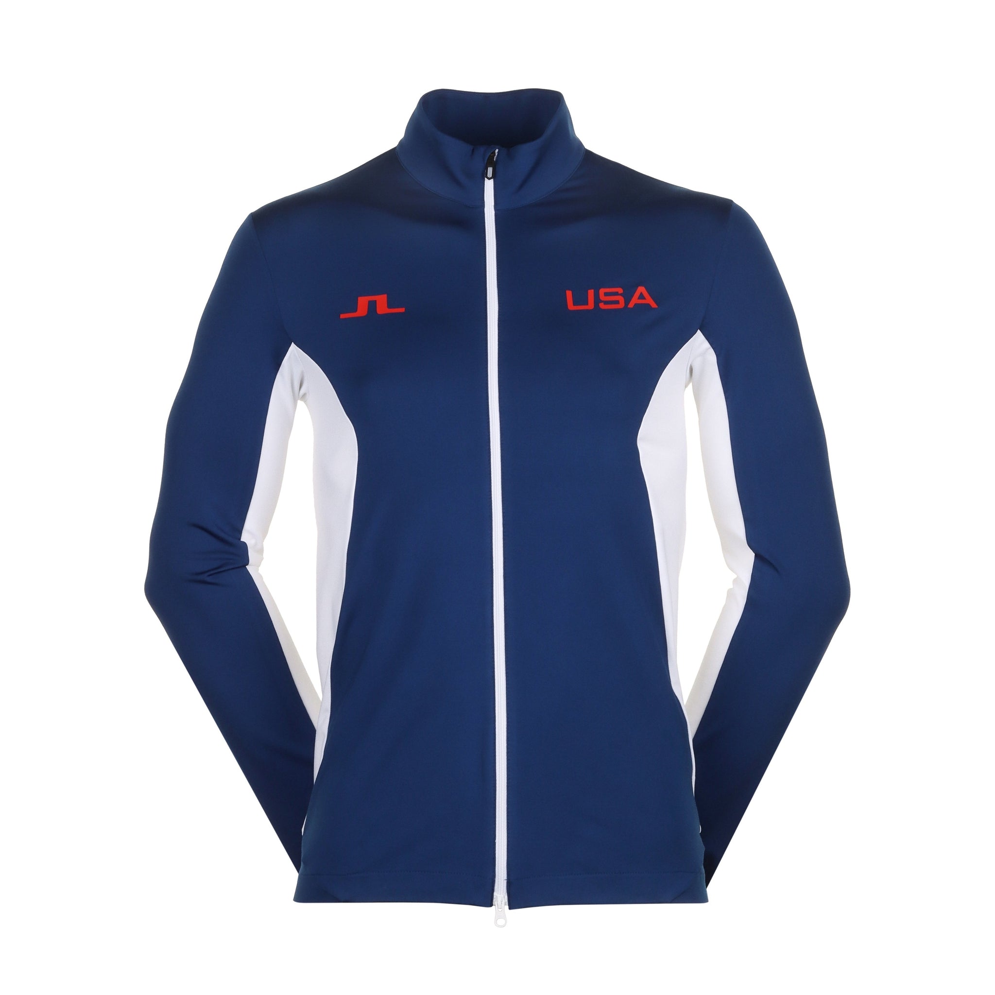 J.Lindeberg Golf x USA Constantin Olympic Mid Layer Jacket Estate Blue O341