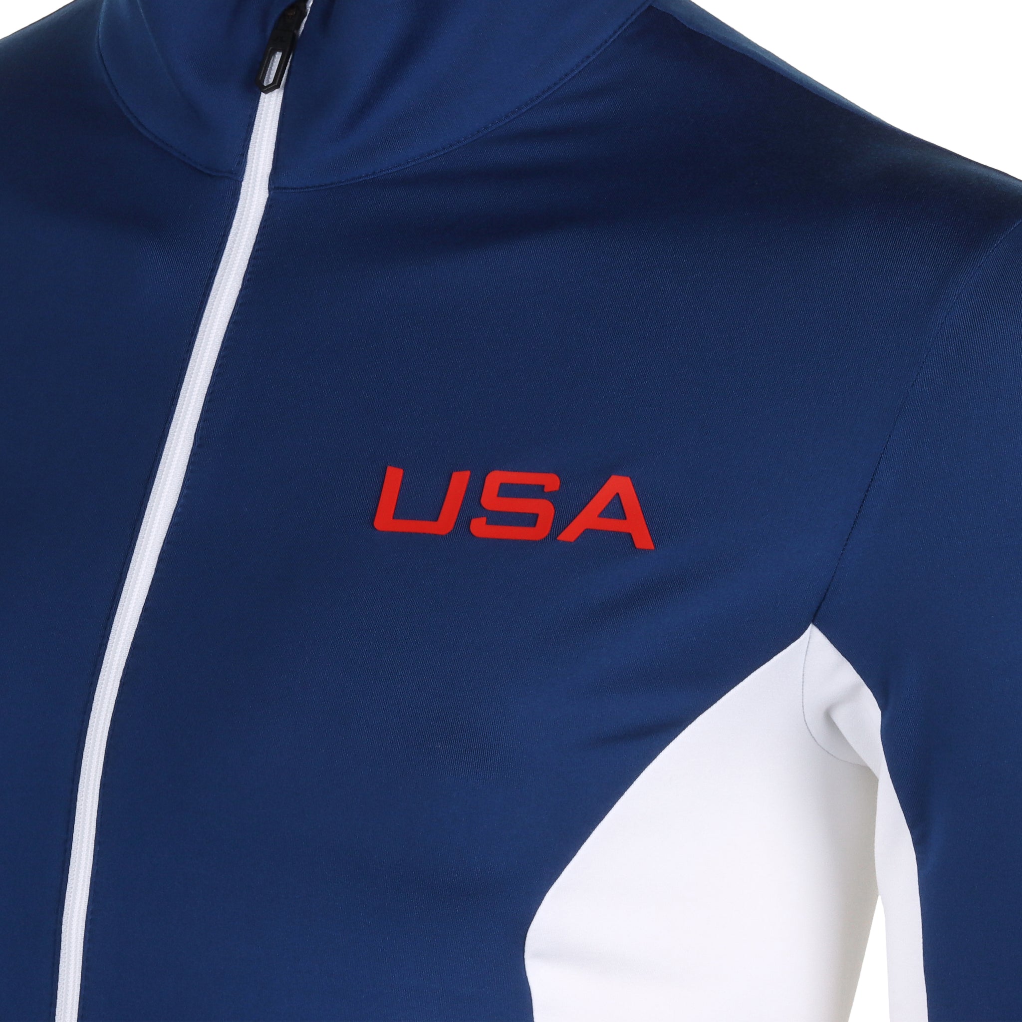 J.Lindeberg Golf x USA Constantin Olympic Mid Layer Jacket Estate Blue O341