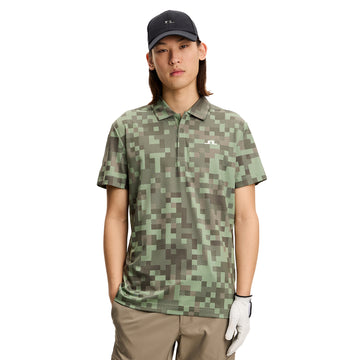 J.Lindeberg Golf Dario Tour Print Polo Shirt