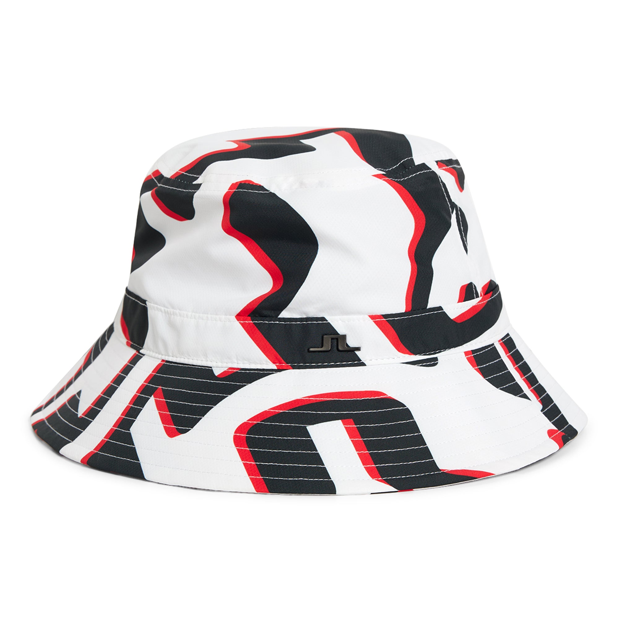 J.Lindeberg Golf Denver Print Bucket Hat GMAC09447 Bridge Wave White