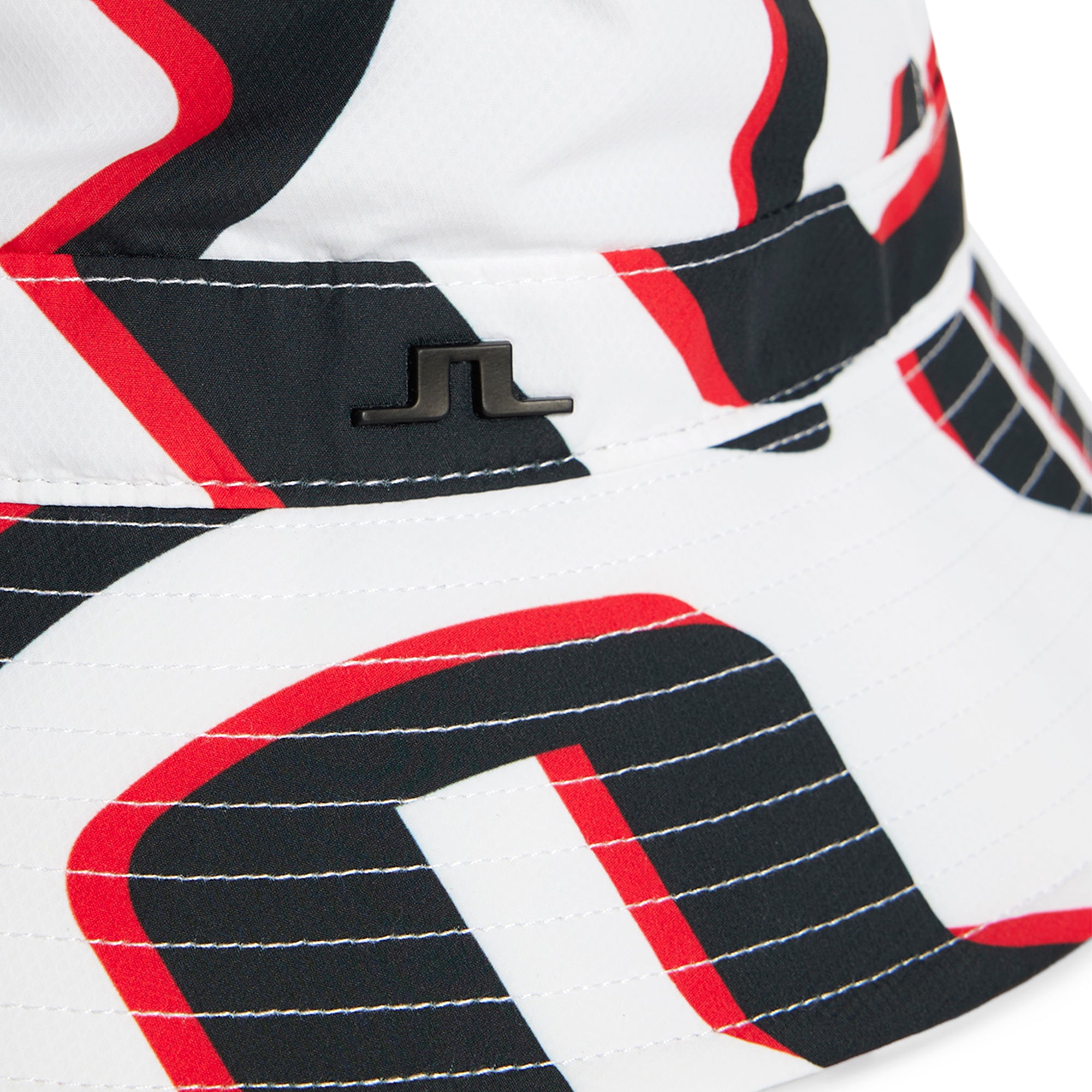 J.Lindeberg Golf Denver Print Bucket Hat GMAC09447 Bridge Wave White